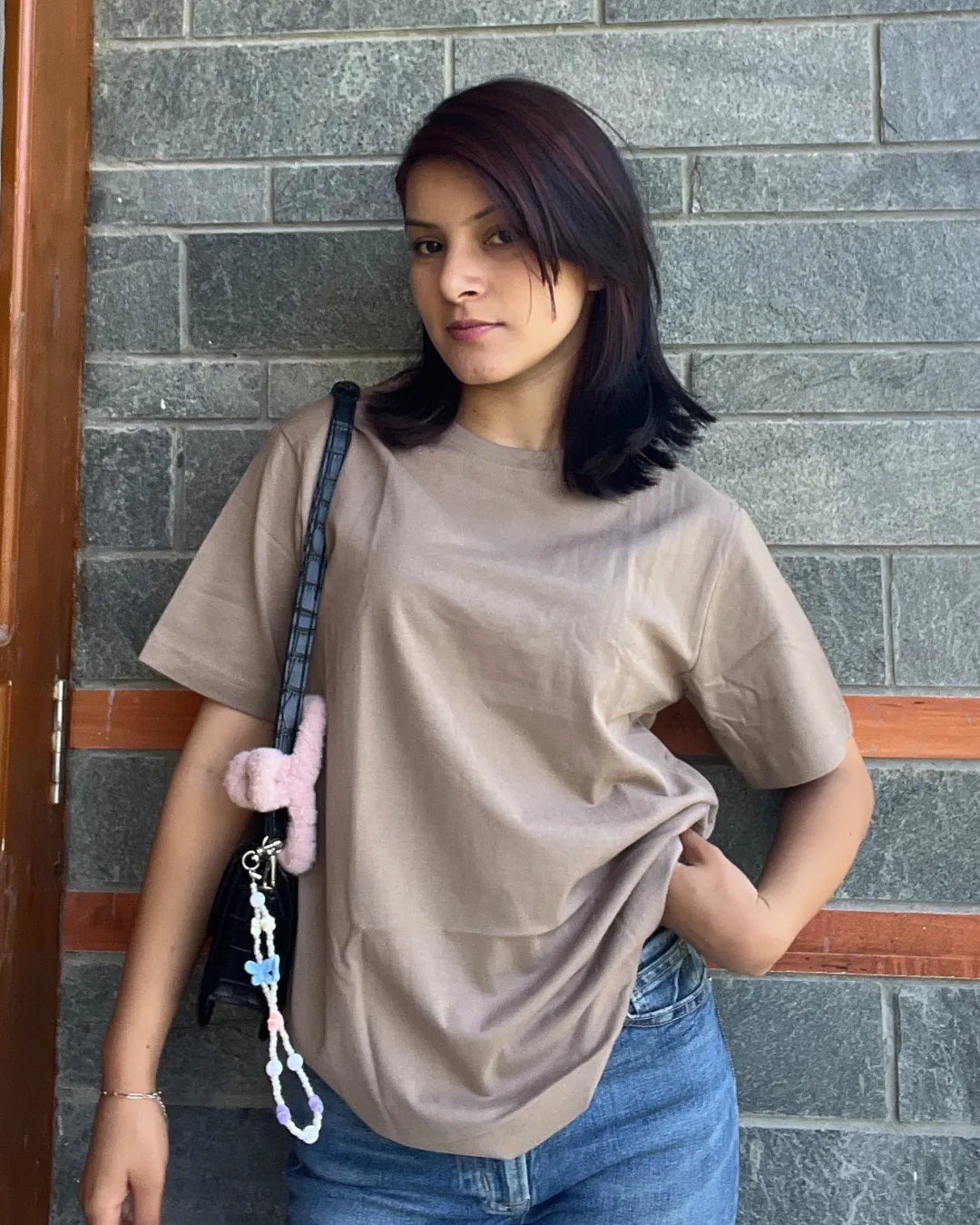 Camel Plain T-Shirt