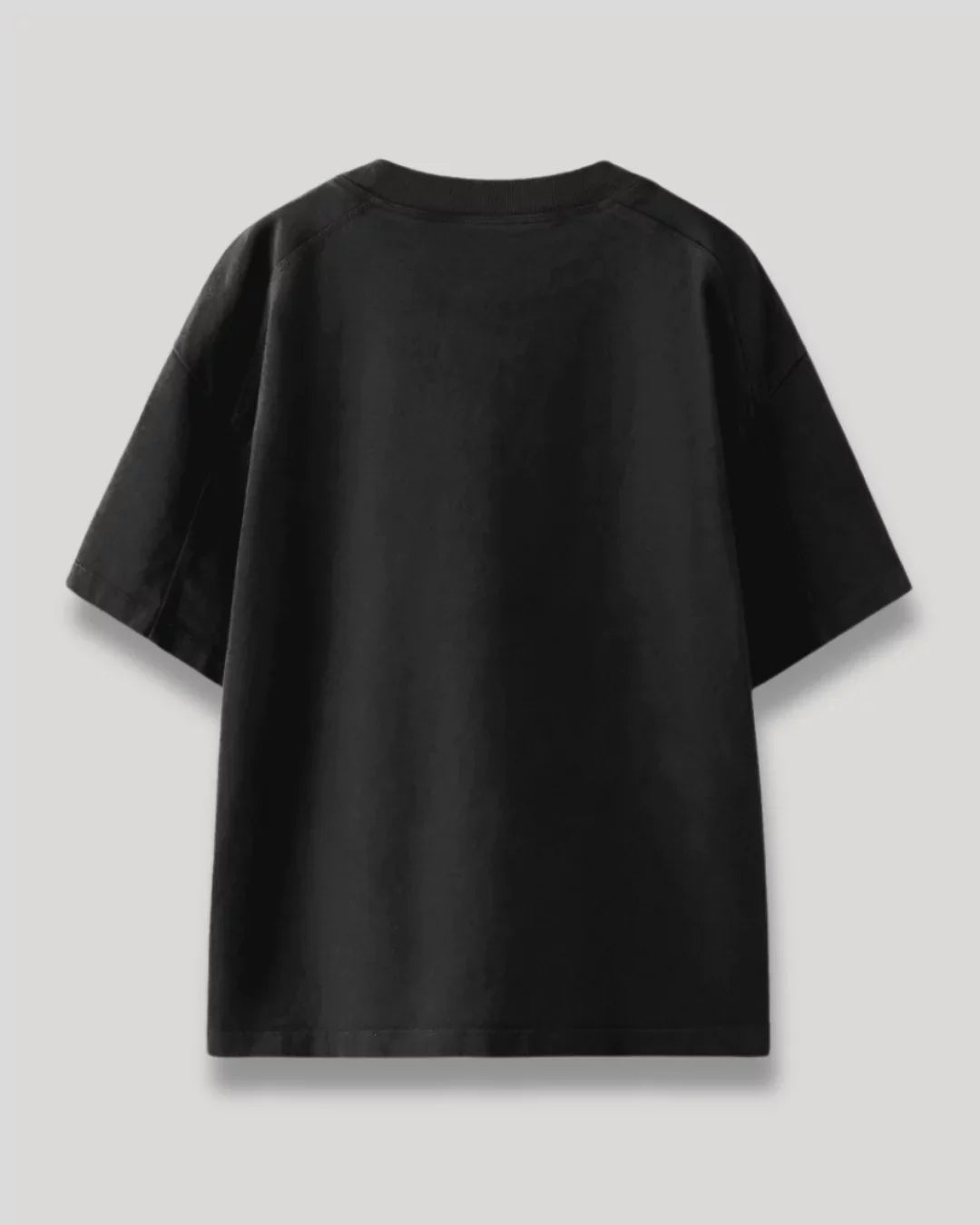 Black Plain Oversized T-Shirt