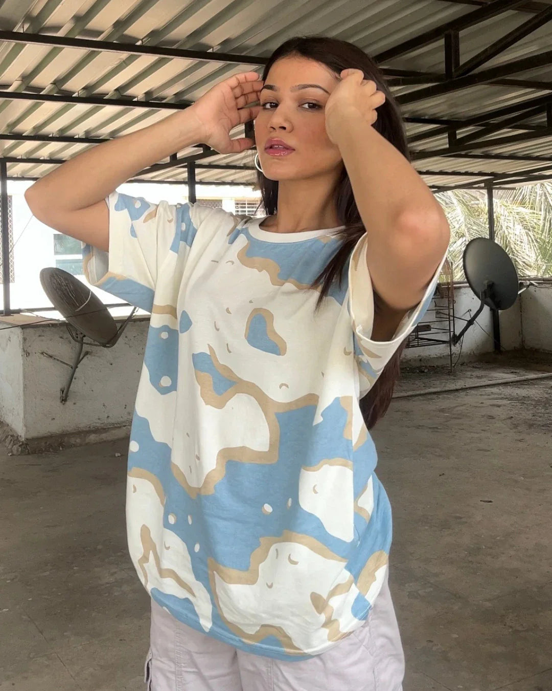 Wavy Oversized T-Shirt