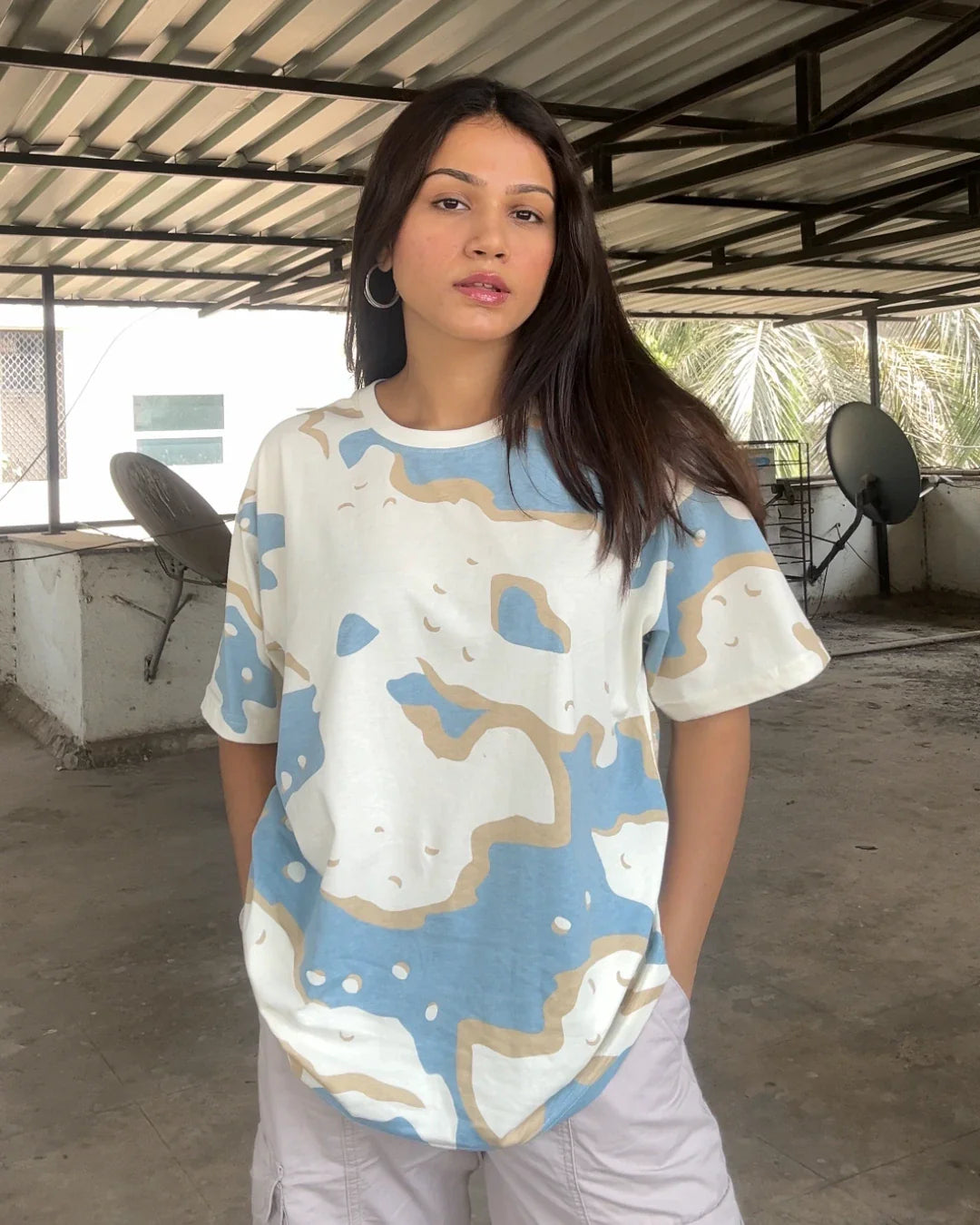 Wavy Oversized T-Shirt
