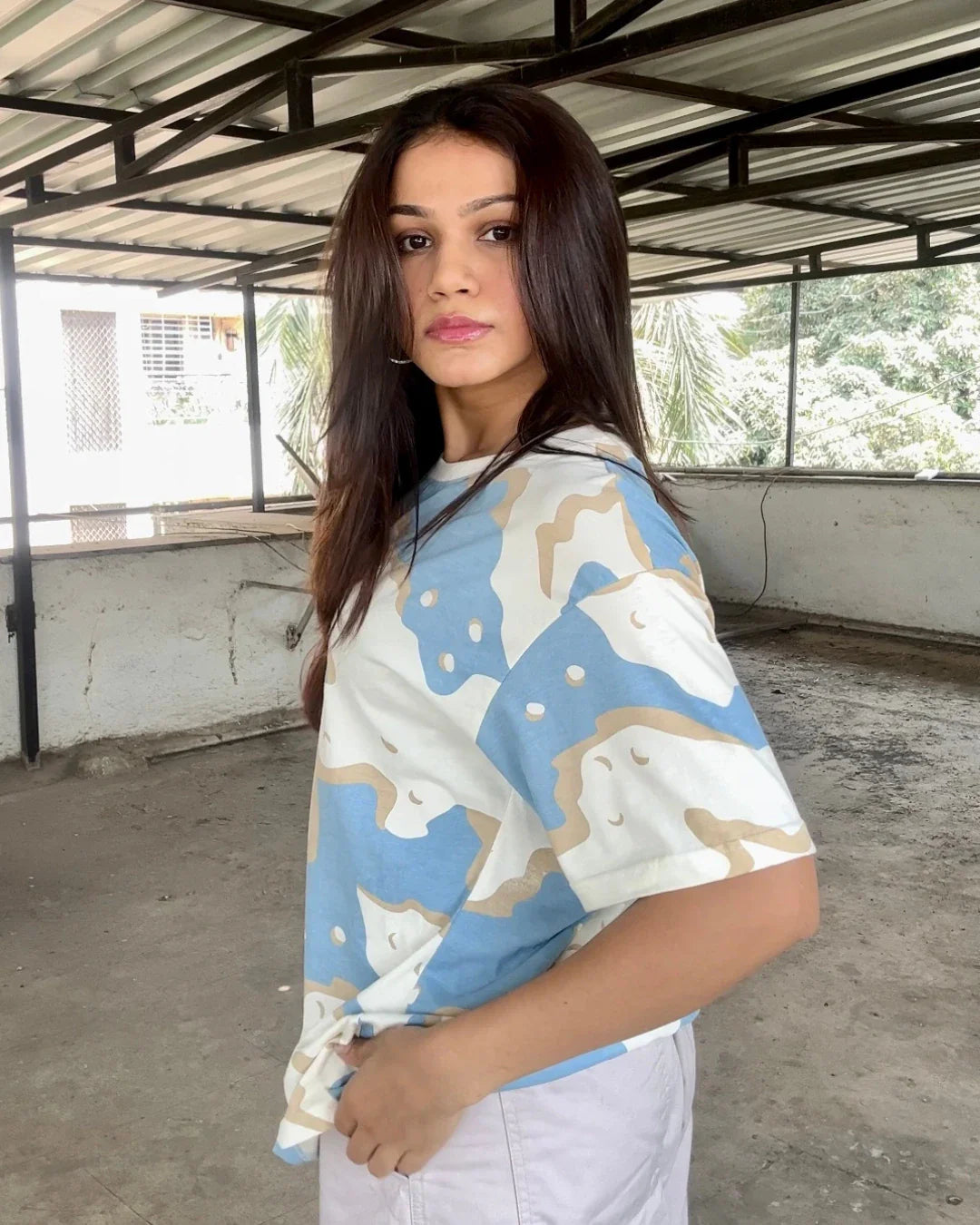 Wavy Oversized T-Shirt