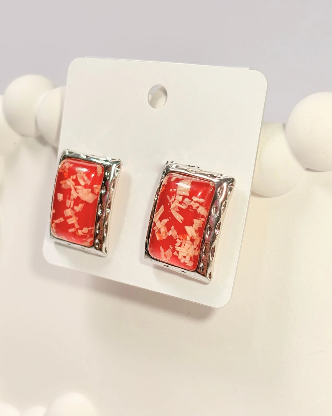 Red Box Flakes Studs