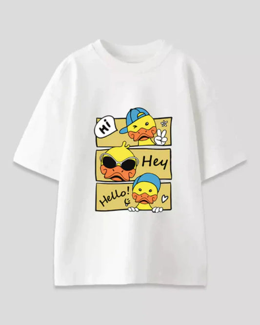 Hi Hey Hello Oversized T-Shirt