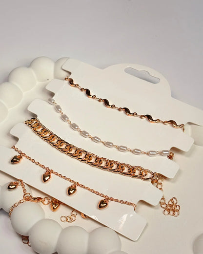 Minimal 4 Stack Bracelet