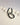 Silver U Hoop Earring