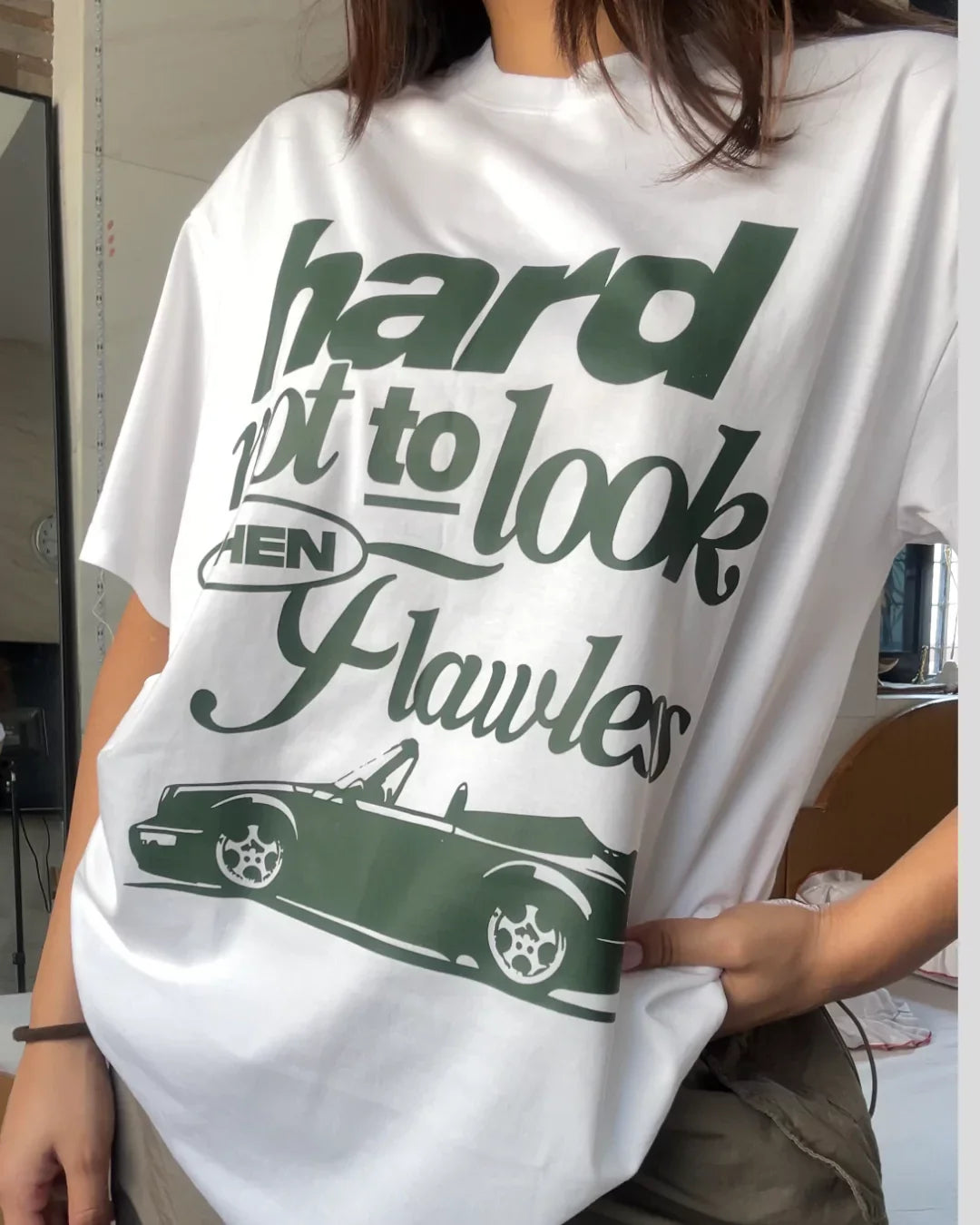 Hard Not To Look Flawless Oversized T-Shirt