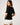 Black V-Neck Ribbed Top