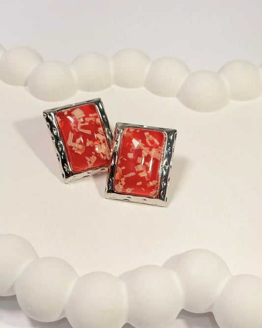 Sunset Box Flakes Studs