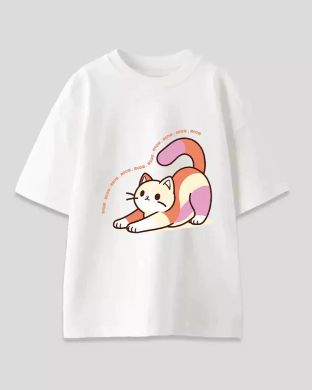 Meow Mantra Oversized T-Shirt