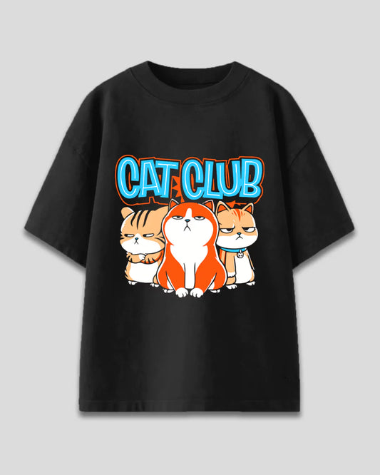 Cat Club Oversized T-Shirt