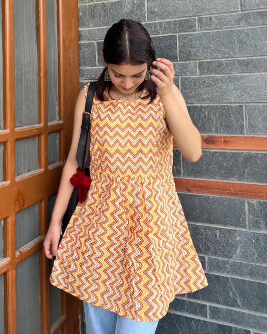 Sunset Shuffle Cotton Top