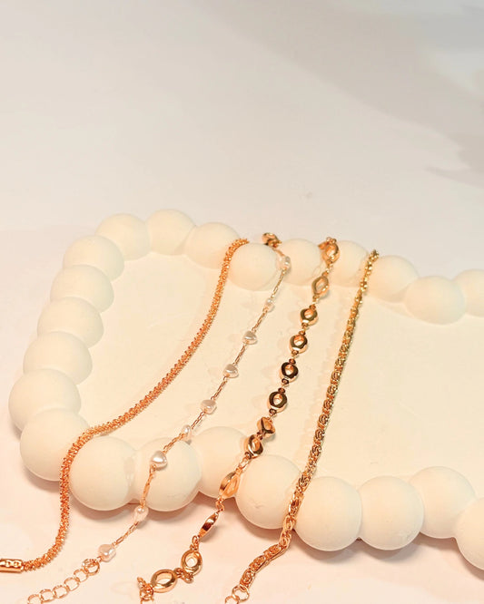 Oval 4 Stack Bracelet