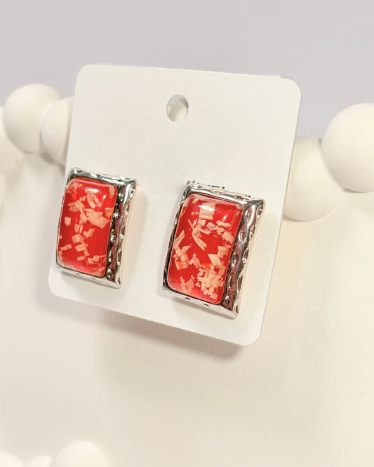 Red Box Flakes Studs