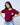 Battery Rabbit Maroon Boxy T-Shirt