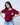 Battery Rabbit Maroon Boxy T-Shirt