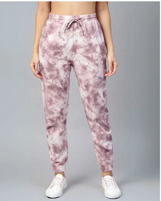 Maroon Tie Dye Joggers